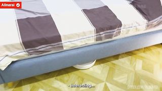 For the first time in his life, the stepson fucks his stepmother hard in anal. - Oh no, you went into the wrong hole, you bastard!