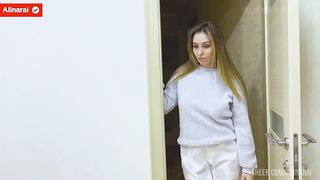 For the first time in his life, the stepson fucks his stepmother hard in anal. - Oh no, you went into the wrong hole, you bastard!