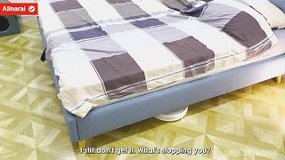 For the first time in his life, the stepson fucks his stepmother hard in anal. - Oh no, you went into the wrong hole, you bastard!