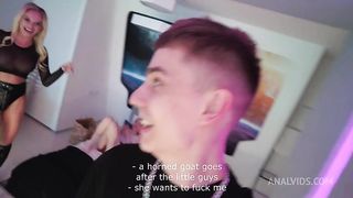 Backstage -Newbie Mila Ray and her first time in porn 1on1 with Monster cock