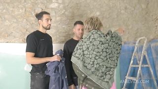 4k treesome blondie ass fucked anal