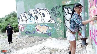 Jenny up Destroy gets her ass fucked by a corrupt cop