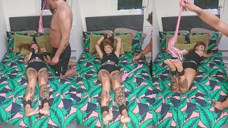 TICKLING MY GIRLFRIEND WHILST SHES BOUND!