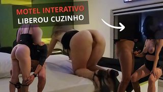 INTERACTIVE MOTEL: HE FUCKED MY ASS AND CAME INSIDE. THE CONDOM SLIPPED OFF AND HE FUCKED ME RAW. THE CUCK JUST WATCHED - MACHO COMEU E GOZOU NO CUZINHO. A CAMISINHA SAIU FOI NO PELO. CORNO SO OLHOU