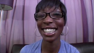 SHE LOVES THE TASTE AND FEELING OF STICKY GOO