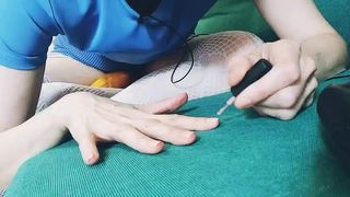 I PAINTED MY NAILS. ASMR