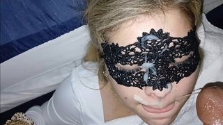 PRETTY YOUNG PETITE TATTED WHITE GIRL LET S ME CUM ON HER FACE AFTER A QUICK BLOWJOB