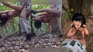 THE TRAINING IN THE FOREST HAS TURNED INTO AEROBIC FUCK