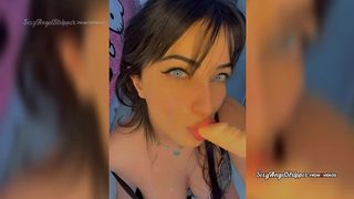 ROLEPLAY CATCHING A SEXY LATINA WATCHING PORN AND GETTING A BLOWJOB ANAL FISTING