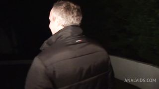 Lingerie-Clad Brunette With Big Boobs Gets An Ass Fucking