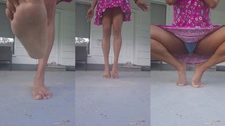 PIROUETTES ON THE PATIO!