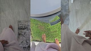 COME WITH ME TO GRAB THE GARBAGE CAN!