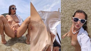 NAKED WALKING AND PISSING ON THE BEACH