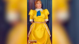 BEAUTY! REDHEAD PENNY PAX DILDO FUCKS HERSELF IN ROLE PLAYING SESSION!