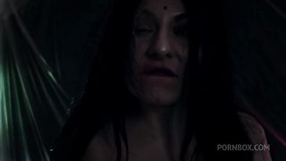 JOI jerk off instruction with strap-on - dominating horror witch dirty talking - MILF Arya Grander