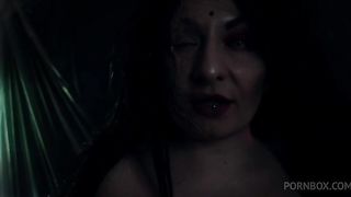 JOI jerk off instruction with strap-on - dominating horror witch dirty talking - MILF Arya Grander