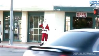 Alexis Silver Wears A Naughty Santa Outfit To Fuck A Guy