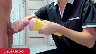 Handjob massive cumshot compilation