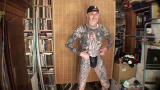 DANISH PORN MODEL LEEHARPER PINNOMEN SELECTS HIS MOST SEXY 50’S THONGS - AND YOU WILL SURELY ENJOY WHEN THIS HORNY SEX WORKER MASTURBATES FOR YOU AND WITH HIS STIFF PENIS BLASTS HIS LOAD !