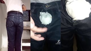 PANALES ORINADOS Y DELICIOSO ORGASMO MANANERO