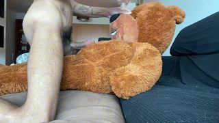 PLAYING WITH MY TEDDY BEAR UNTIL I CUM IN HIS MOUTH.