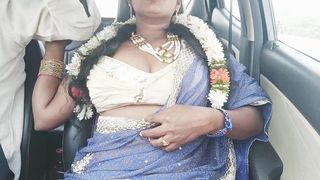 CAR JOURNEY SEX. BEAUTIFUL TOURIST AUNTY WITH CAR DRIVER. TELUGU DIRTY TALKS.