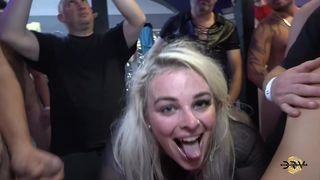 Slop Whores Funnel Feeding Vs 50 Guy Creampie Breedout