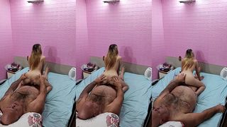 BRANQUINHA NOVINHA QUER MUINTO SEXO COM O COROA
