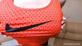 The Very Bitch Does Anal Exercises In Leggings With Her Boyfriend
