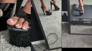 MODELING MY NEW PLEASER HEELS!!!