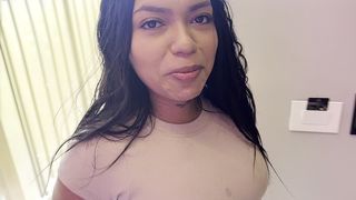 TRYING THE SERVICE OF THE BRUNETTE WHORE THE CAPTAIN FOR THE FIRST TIME