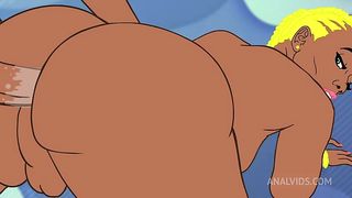 Big bubble butt amazing body TS Nya is the latest butt fucker of Dante's bbc