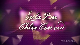 Chloe Conrad And Leila Bee Masturbate In A Pool Of Strawberry Jelly