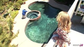 WHITE COUGAR WIFE SEDUCE BLACK MIDGET WORKER WITH HUGE FAT BLACK COCK TO INTERRACIAL CHEATING FUCK WHEN HUSBAND AWAY