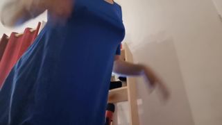 Hard nipple full of milk