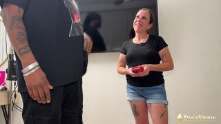 TINY LATINA EASILY TAKES BIG BLACK DICK