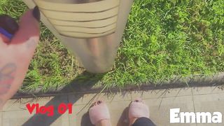 Vlog da Emma Ink EP01 - Dia a dia, boquete, punheta, anal e creampie