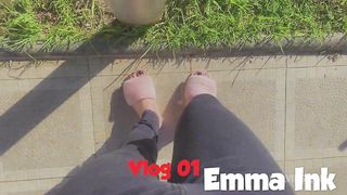 Vlog da Emma Ink EP01 - Dia a dia, boquete, punheta, anal e creampie