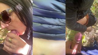 PUBLIC FISHING TRIP TURNS INTO DOWNJACKET BLOWJOB & DOGGY FUCK