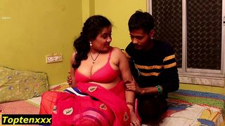 SCHOOL BOY FIRST ENJOYING WITH BEAUTIFUL HORNY MADAM! STUDENT SEX