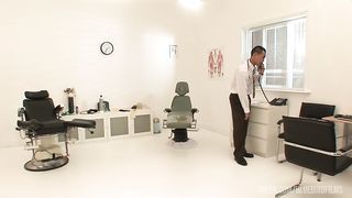 Kerry Louise And Emma Butt Help Out The Doctor And His Assistant