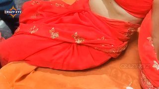 CRAZY-XYZ DESI VILLAGE BHABHI TIGHT PUSSY HARD SEX VIDEO, INDIAN SLUT WIFE WEARING BEAUTIFUL RED SAREE