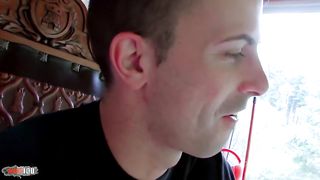 Bigtits brunette is smashed in and squirts in the river