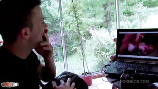 Bigtits brunette is smashed in and squirts in the river