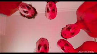 First Time Gangbang for Nikki Tiki 5on1 DP Balls deep, rough deepthroat facial cumshot FLX038