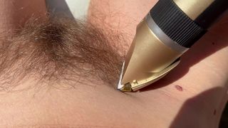 TRIMMING MY BUSH AND MY LEG HAIRS