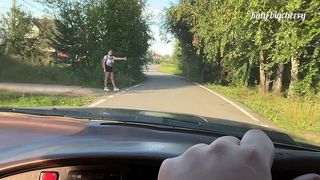 THE POOR GIRL WAS DUMPED BY A GUY AND I GAVE HER A RIDE ON MY DICK