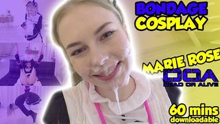 SHIBARI BONDAGE SUSPENSION ROPE JAPANESE COSPLAY MARIE ROSE CUMSHOT FACIAL // FULL MOVIE