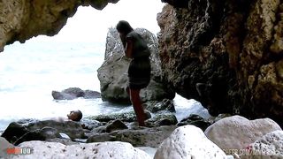 Anal sex by the sea with the beautiful French slut Marie Clarence