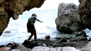 Anal sex by the sea with the beautiful French slut Marie Clarence